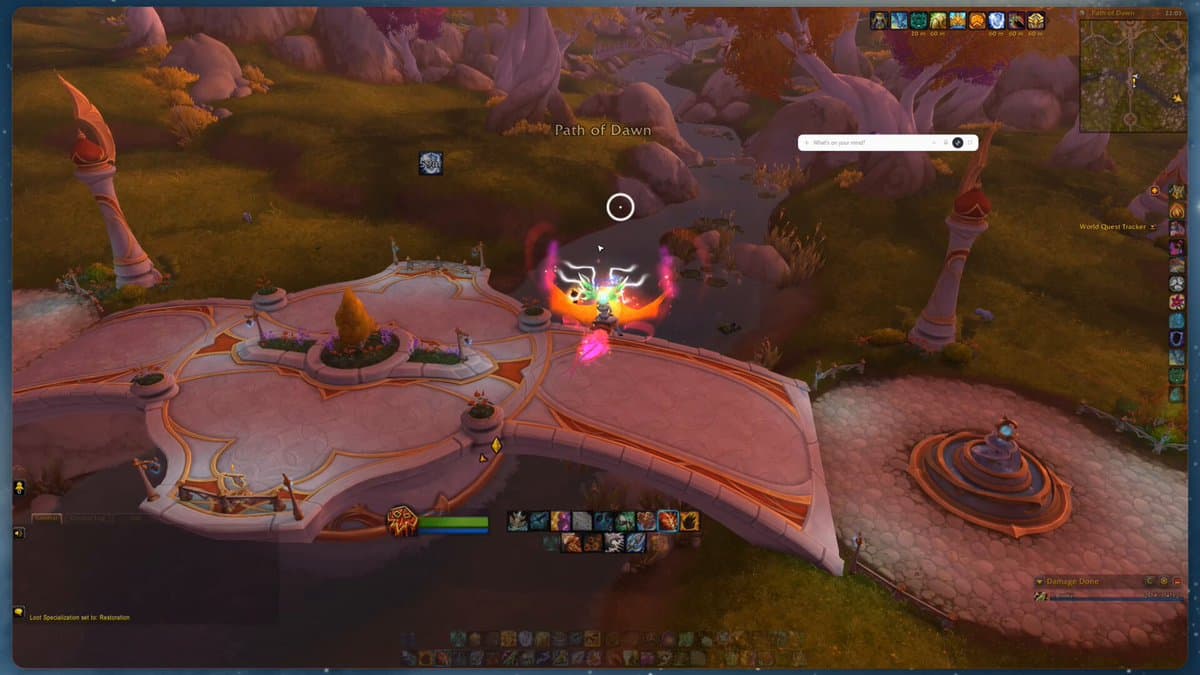 Hermes HUD en overlay sur une session World of Warcraft — démo Brooklyn / Nous Research