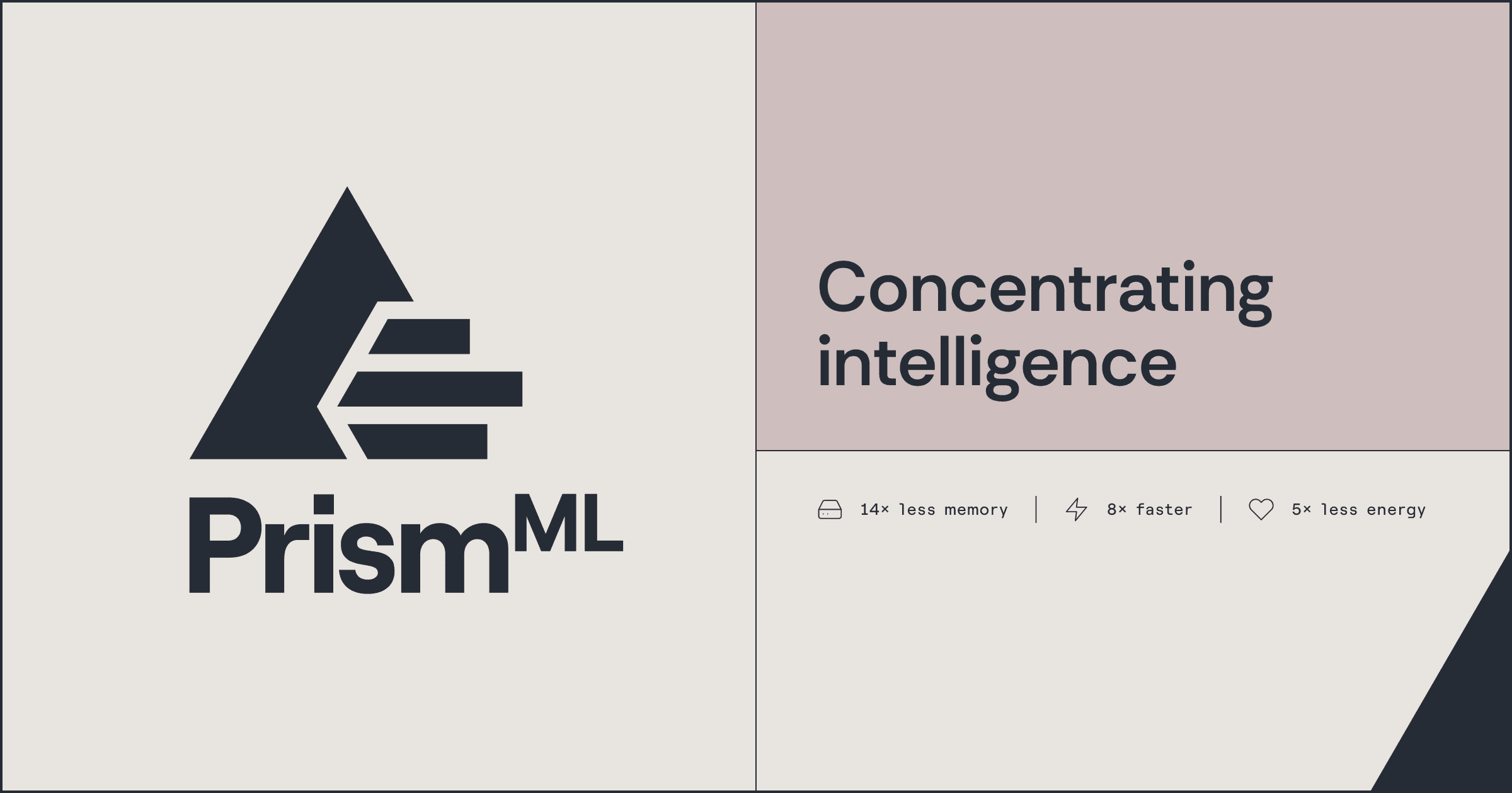PrismML — Bonsai, intelligence density for local models